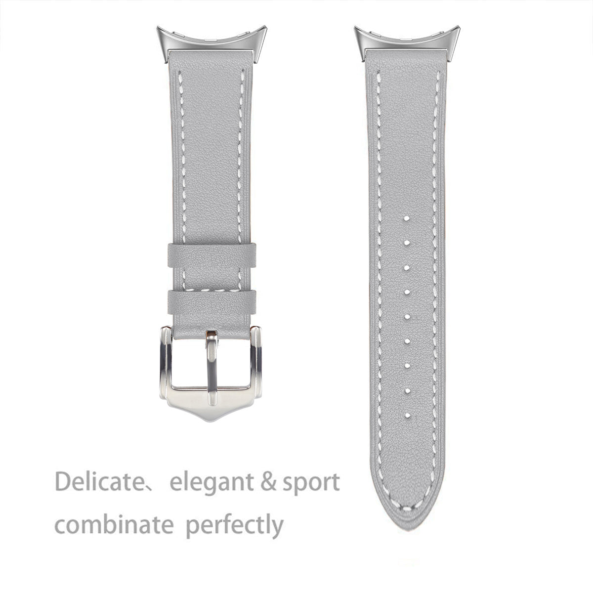 Correa cuero moderna Google Pixel Watch 4 - 45mm (gris)