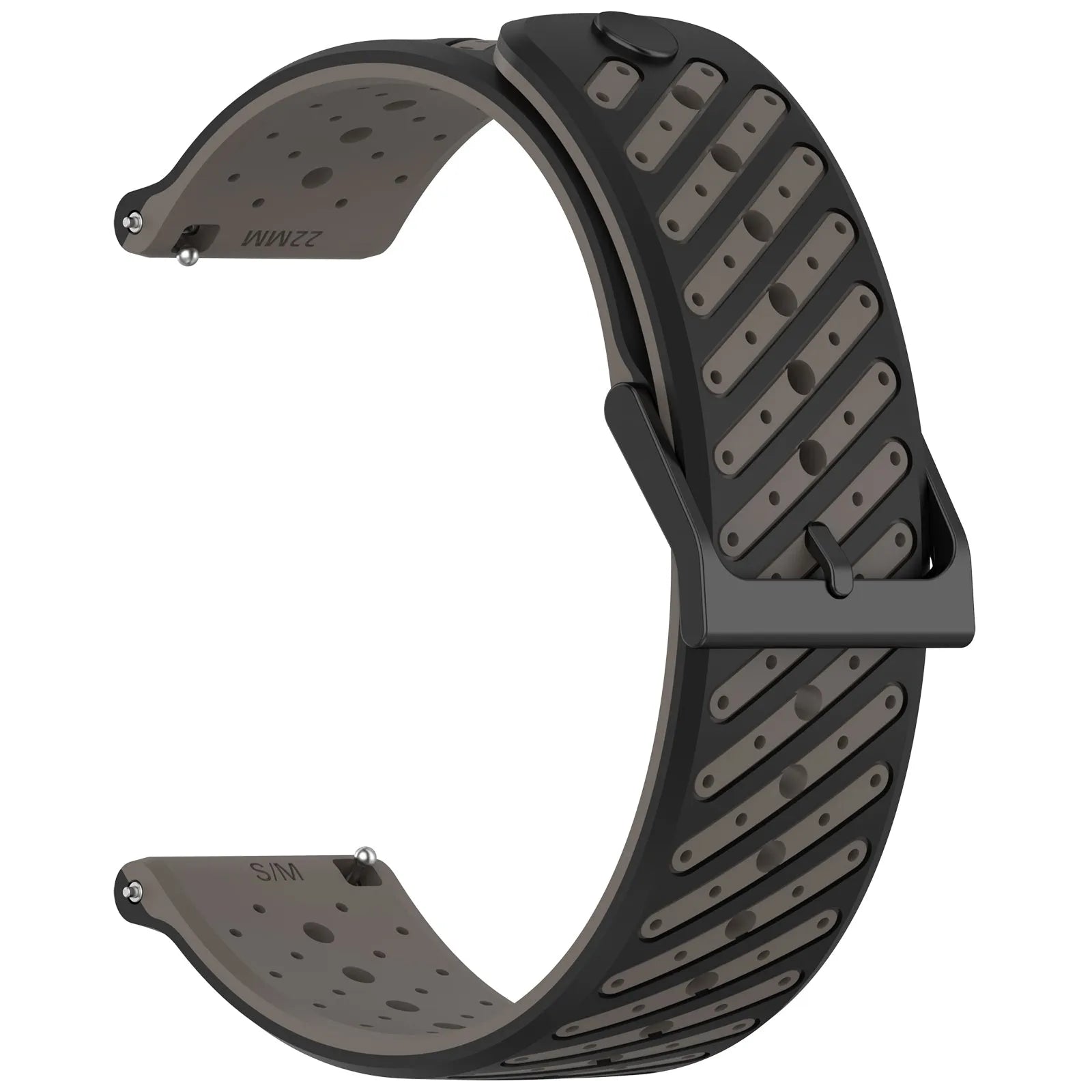 Correa silicona a rayas Gard Pro Health Smartwatch 2 (gris)
