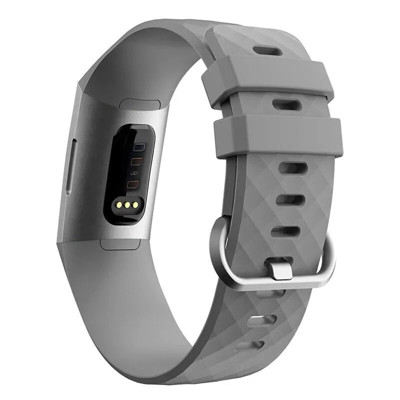 Correa silicona Fitbit Charge 3 (gris)