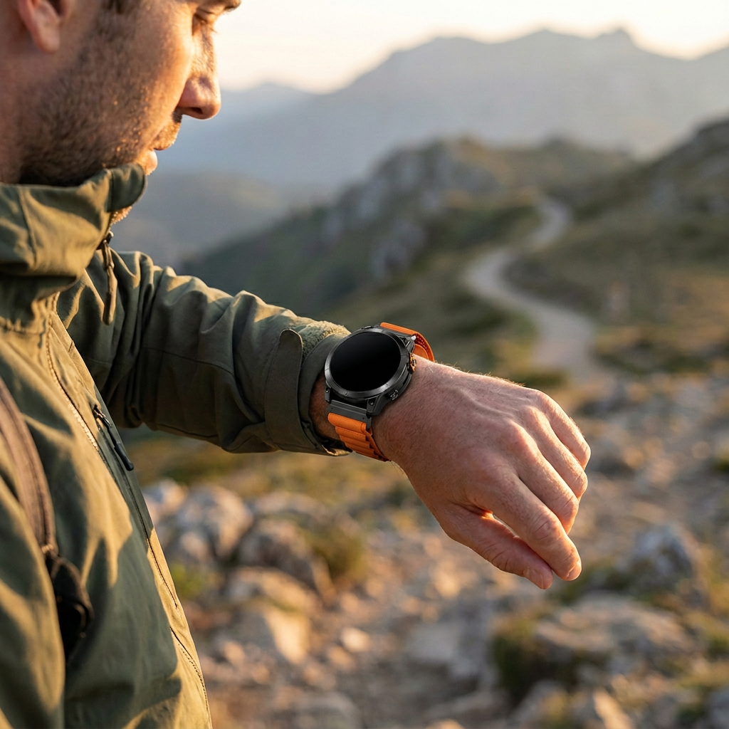 Garmin Fenix 8 - 47mm Alpine Strap (Orange)