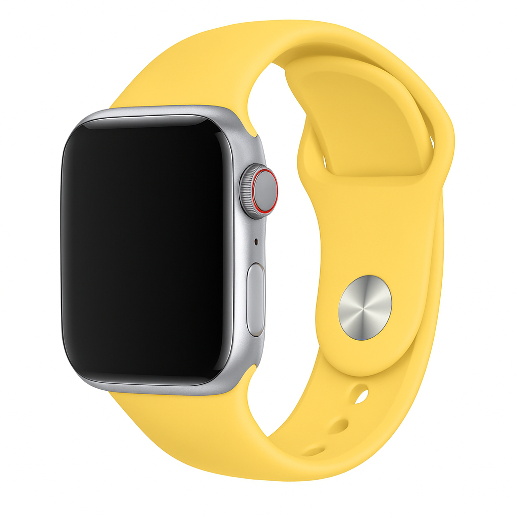Correa silicona Apple Watch (amarilla)