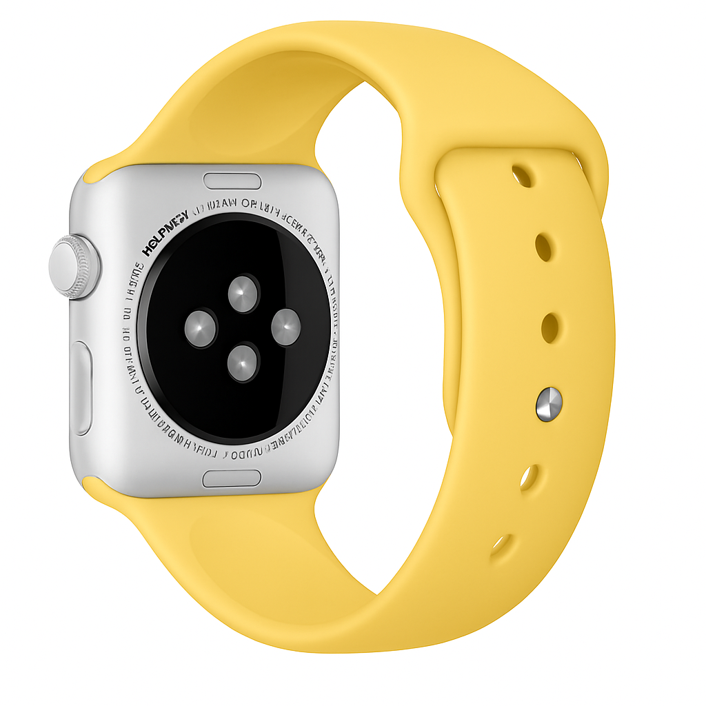 Correa silicona Apple Watch (amarilla)