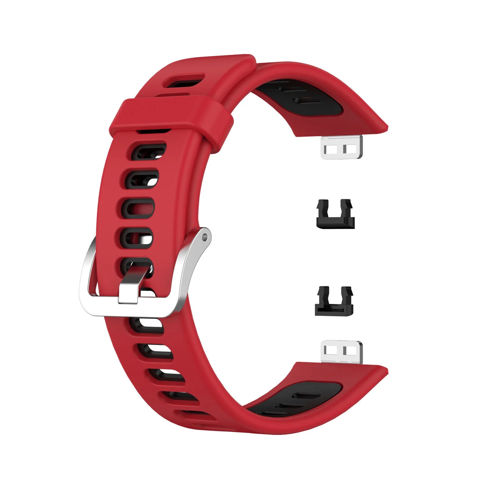 Correa deportiva con hebilla Huawei Watch Fit SE (rojo/negra)