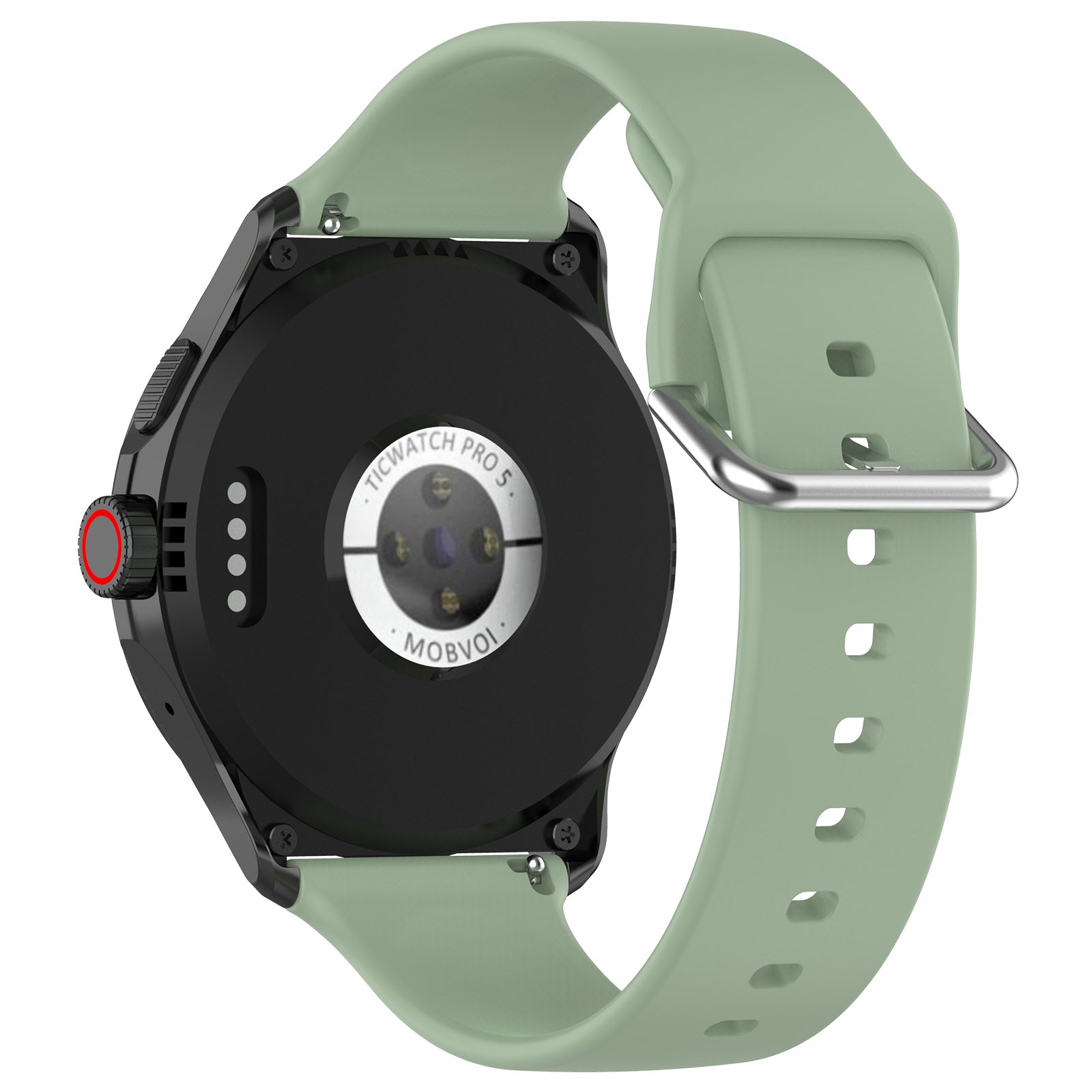 Universal 24mm Silicone Buckle Strap (Green)