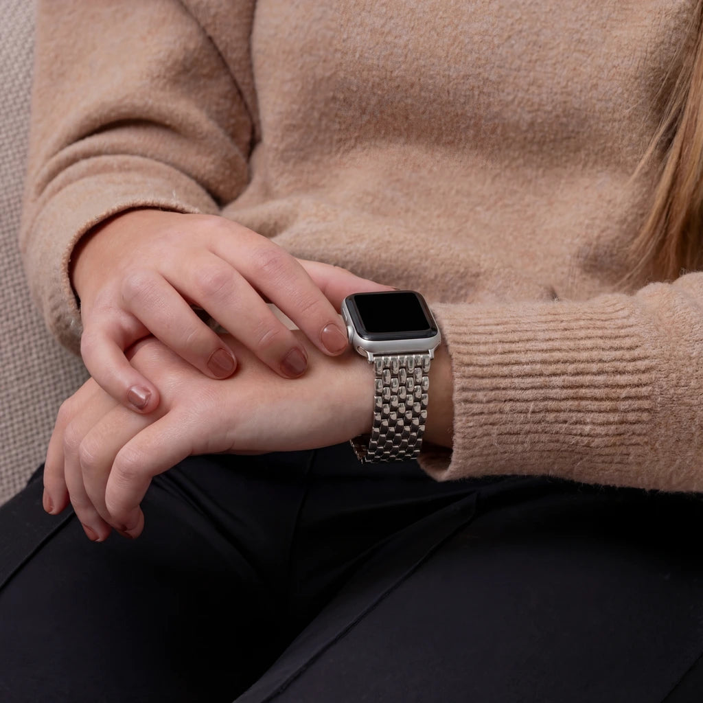 Correa acero dragón Apple Watch (blanco estrella)