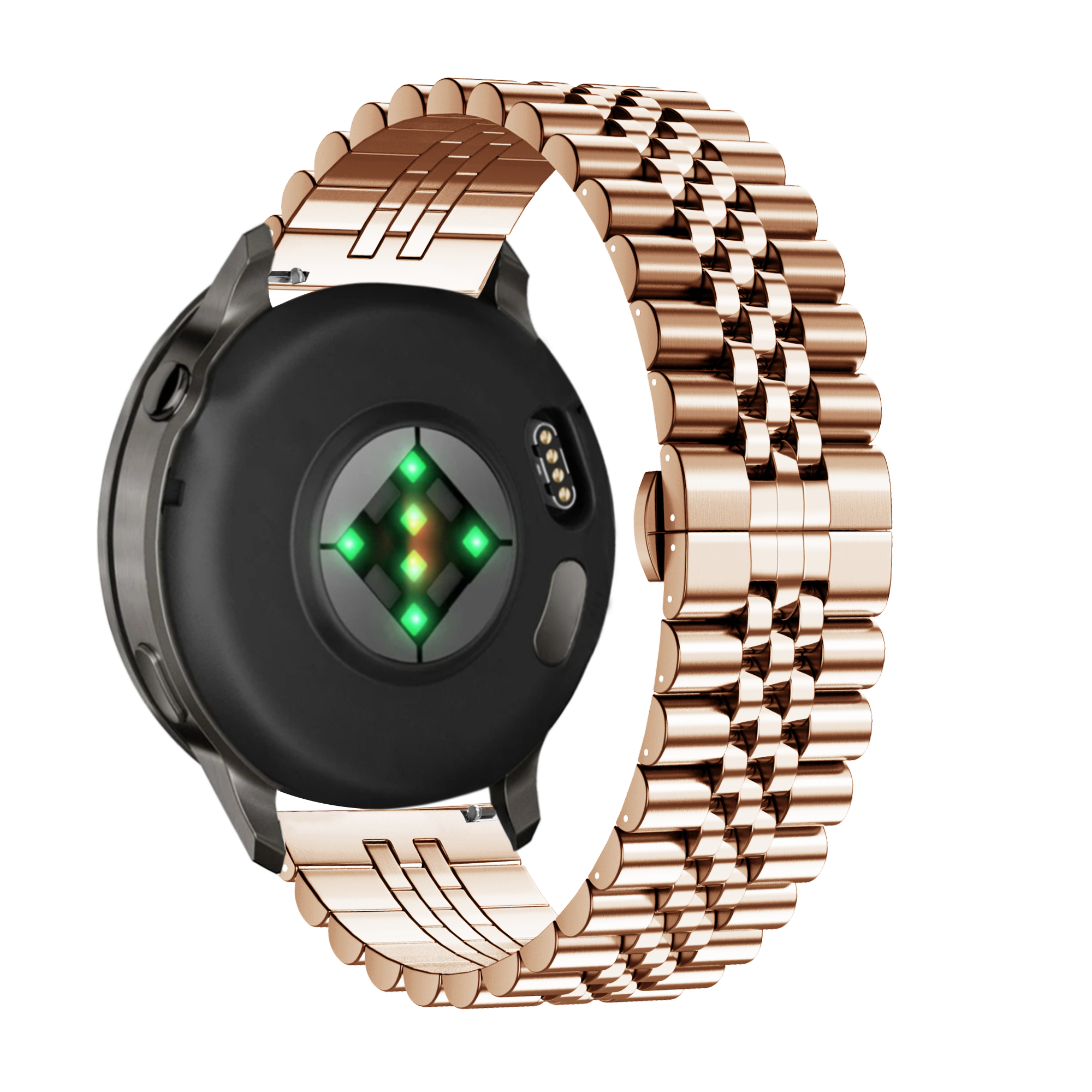 Bandz Garmin Vivoactive 4s Steel Strap 'Jubilee' (Rose Gold)