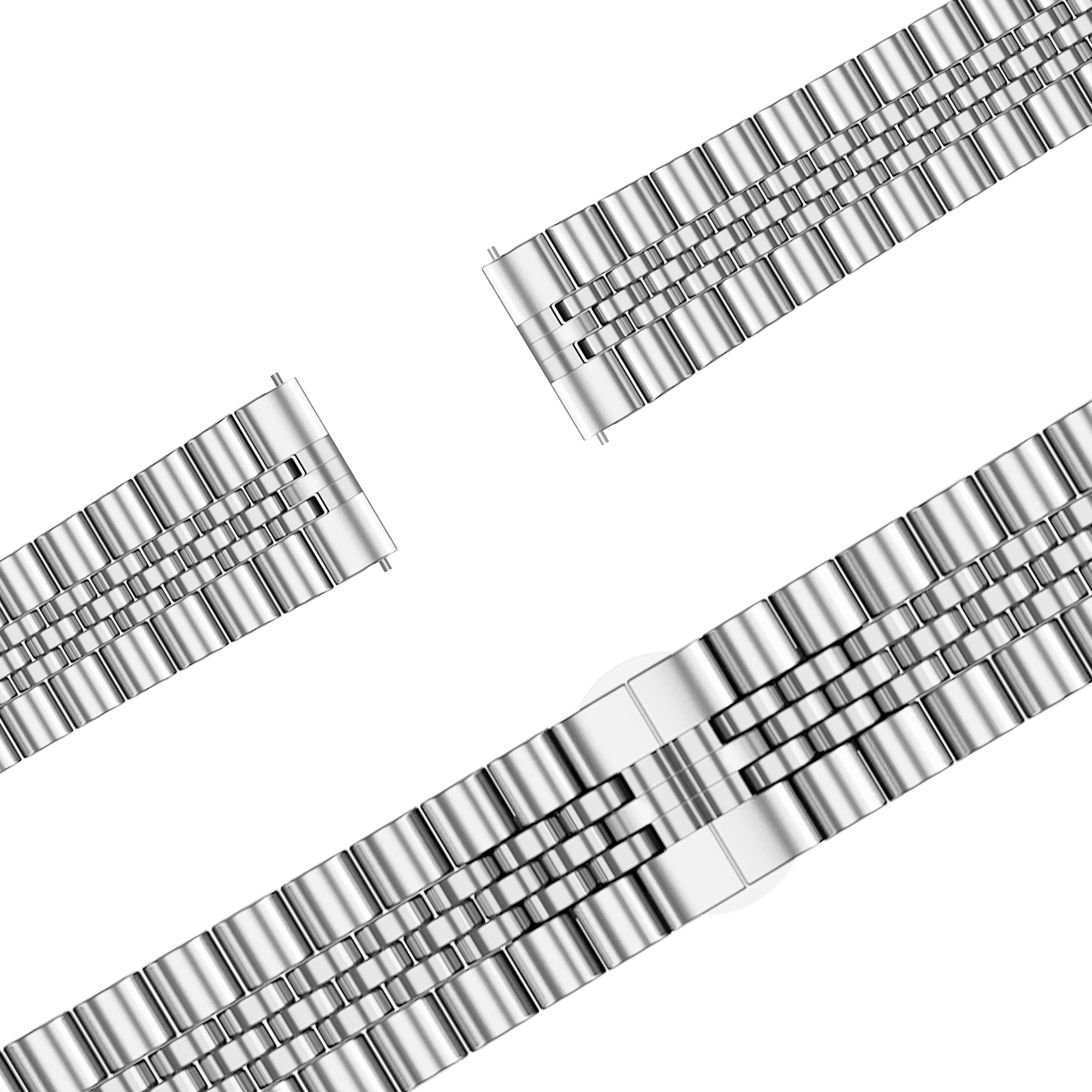 Bandz Garmin Vivomove 3s Steel Strap 'Jubilee' (Silver)