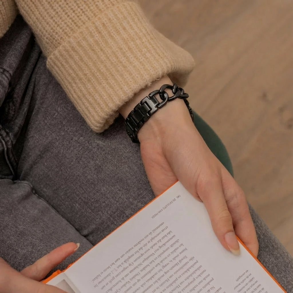 Apple Watch Steel Chain Strap (Black)