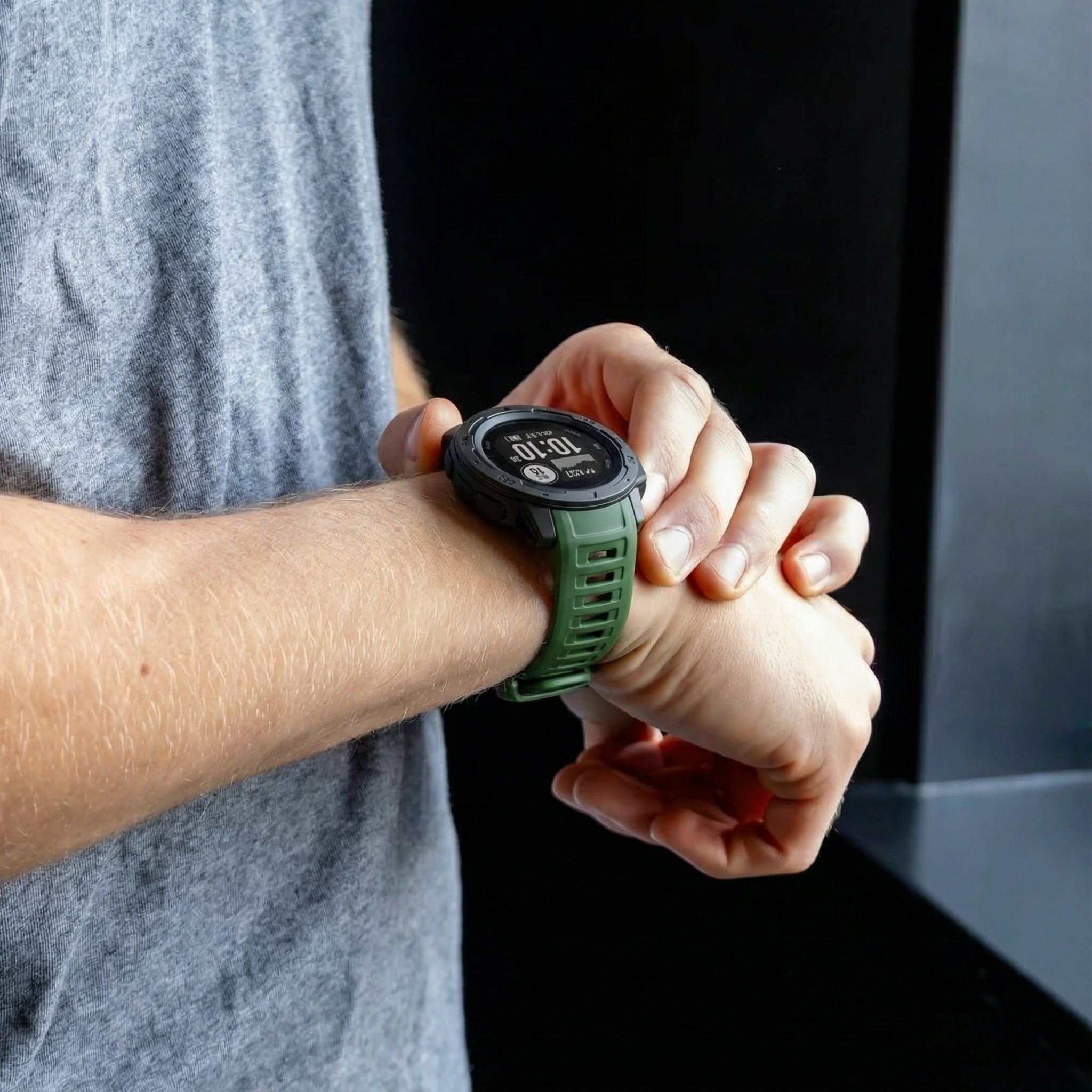 Correa silicona Garmin Instinct 1 / 2 (verde)