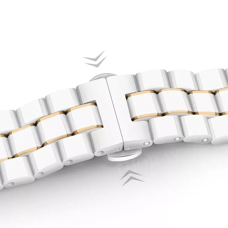 Huawei Watch 5 - 42mm Ceramic Strap (White/Gold)