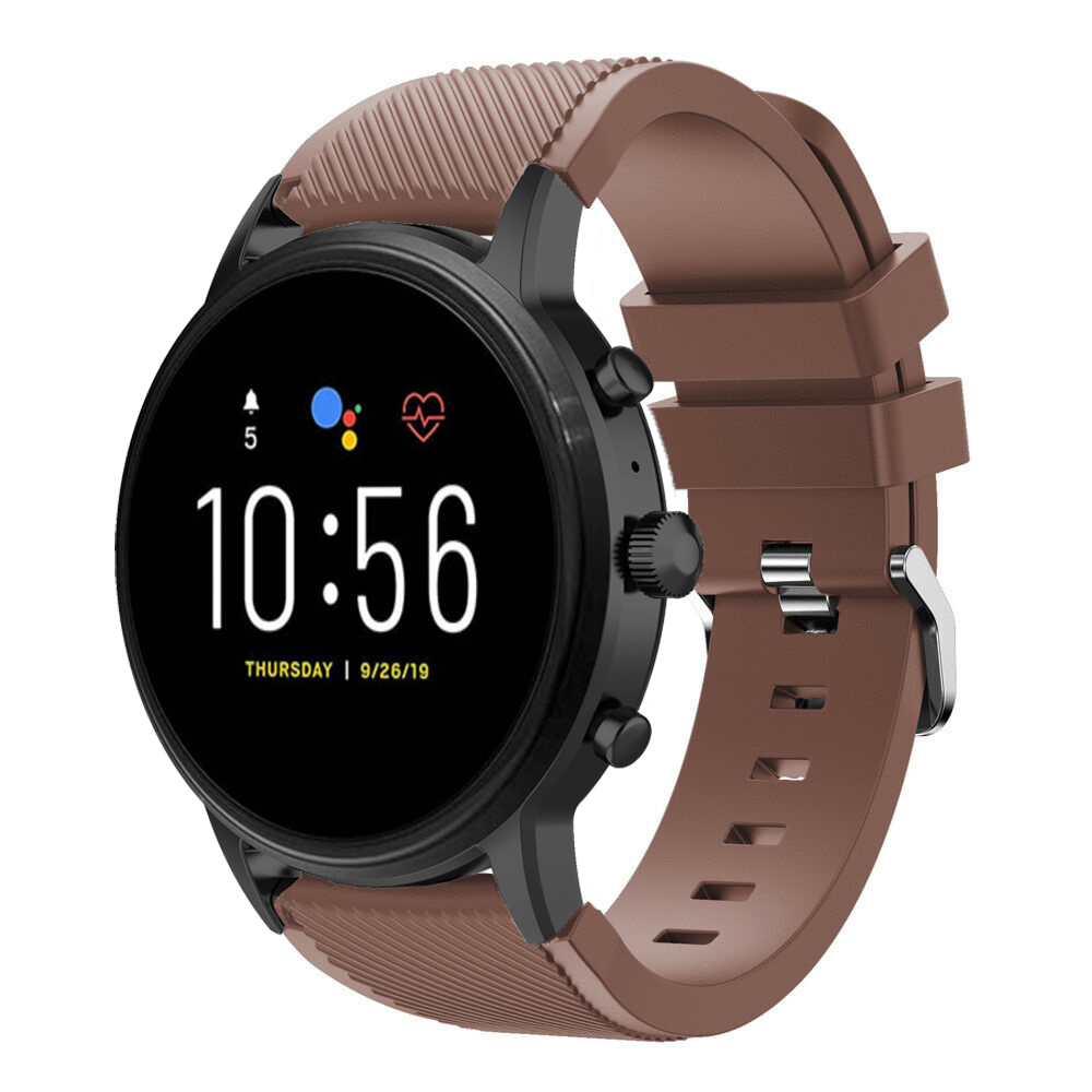 Fossil Gen 4 Explorist (HR) Silicone Strap (Coffee)