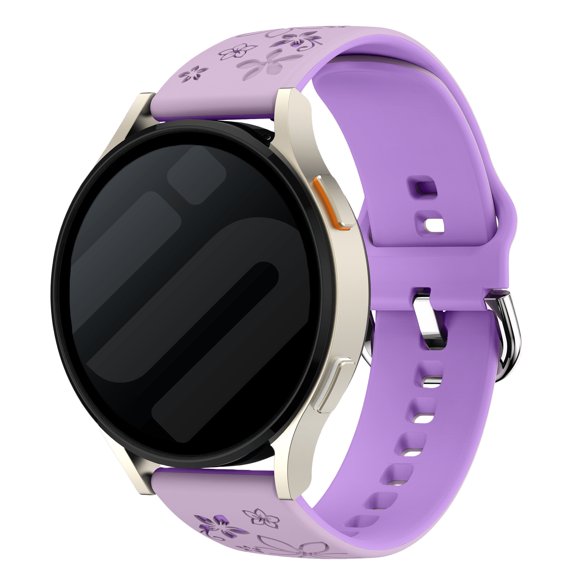 Correa silicona 'Flores' Amazfit GTS 3 (lavanda/purpura)