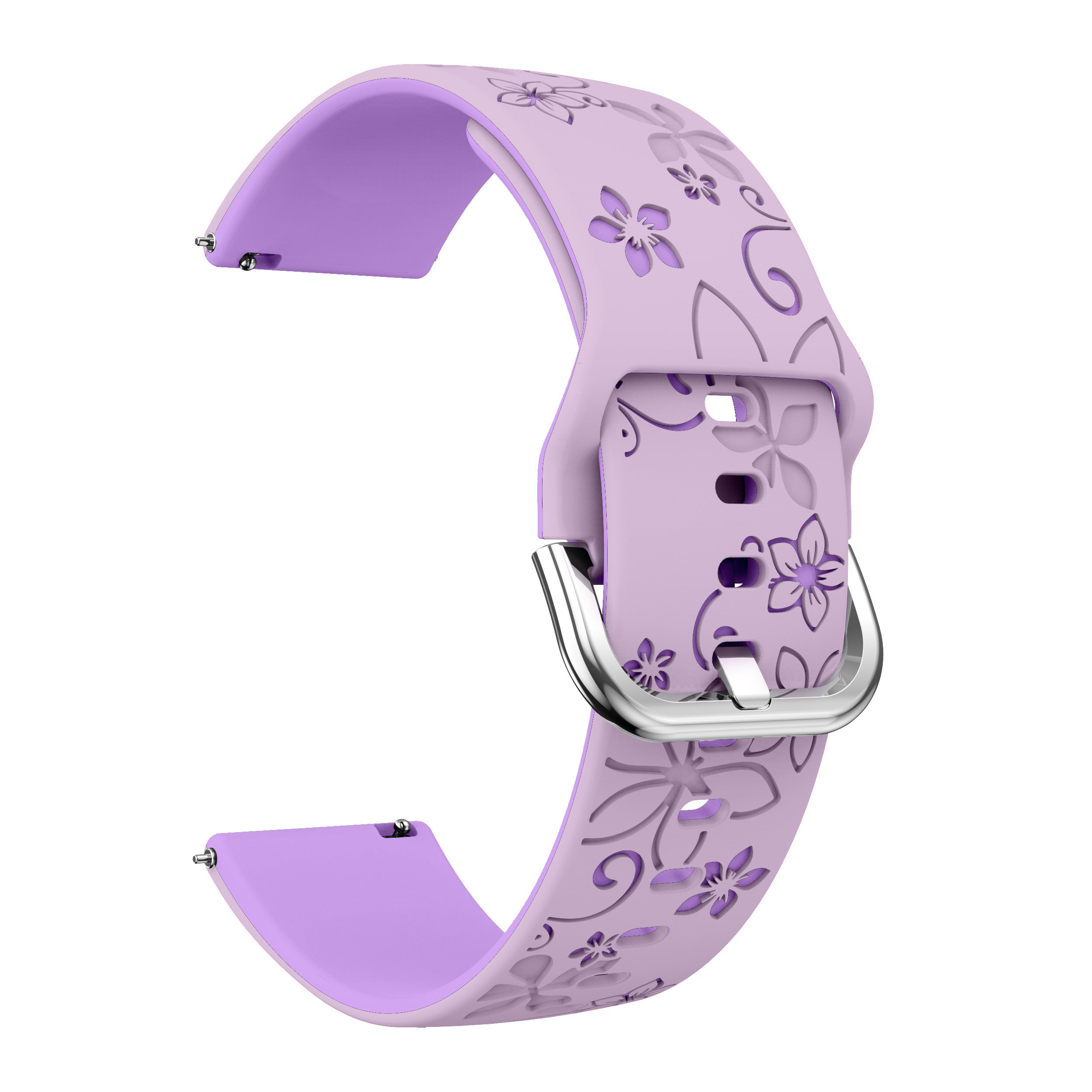 Amazfit GTS 3 Flower Silicone Strap (Lavender/Purple)