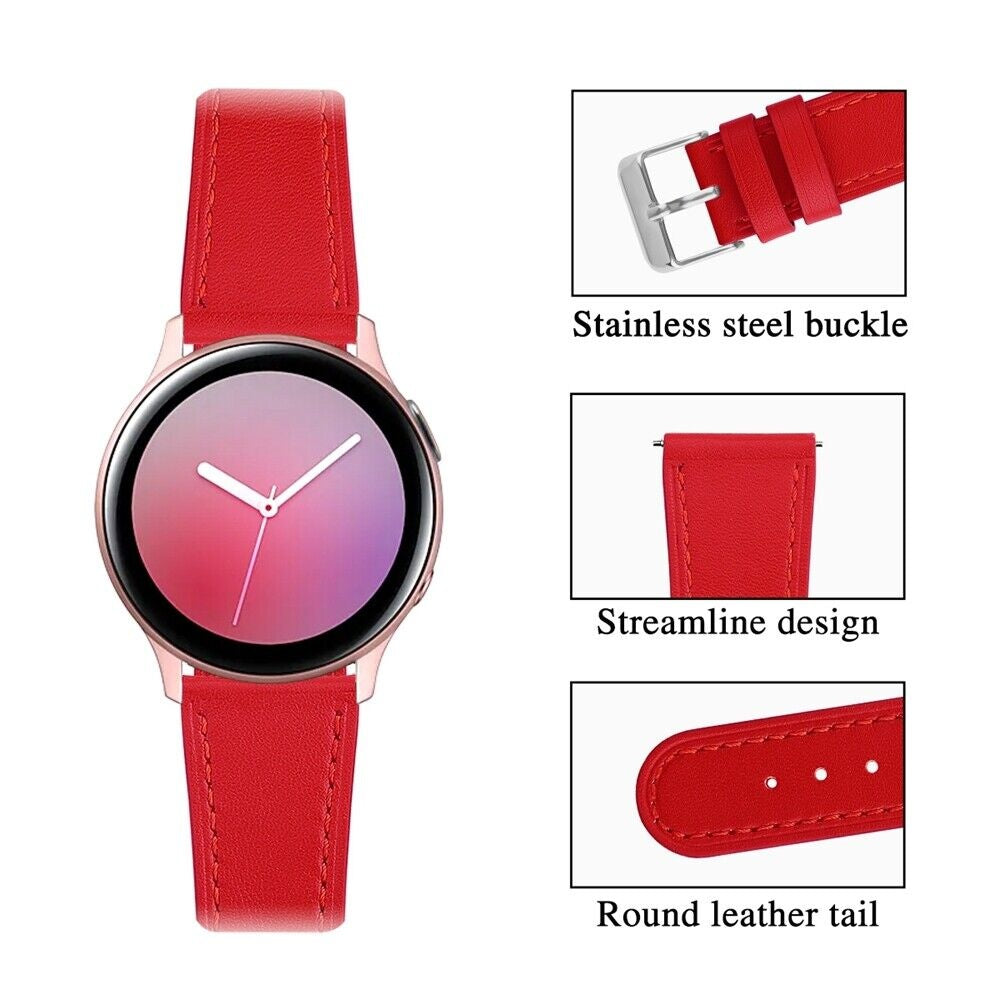 Huawei Watch 5 - 46mm Modern Leather Strap (Red)