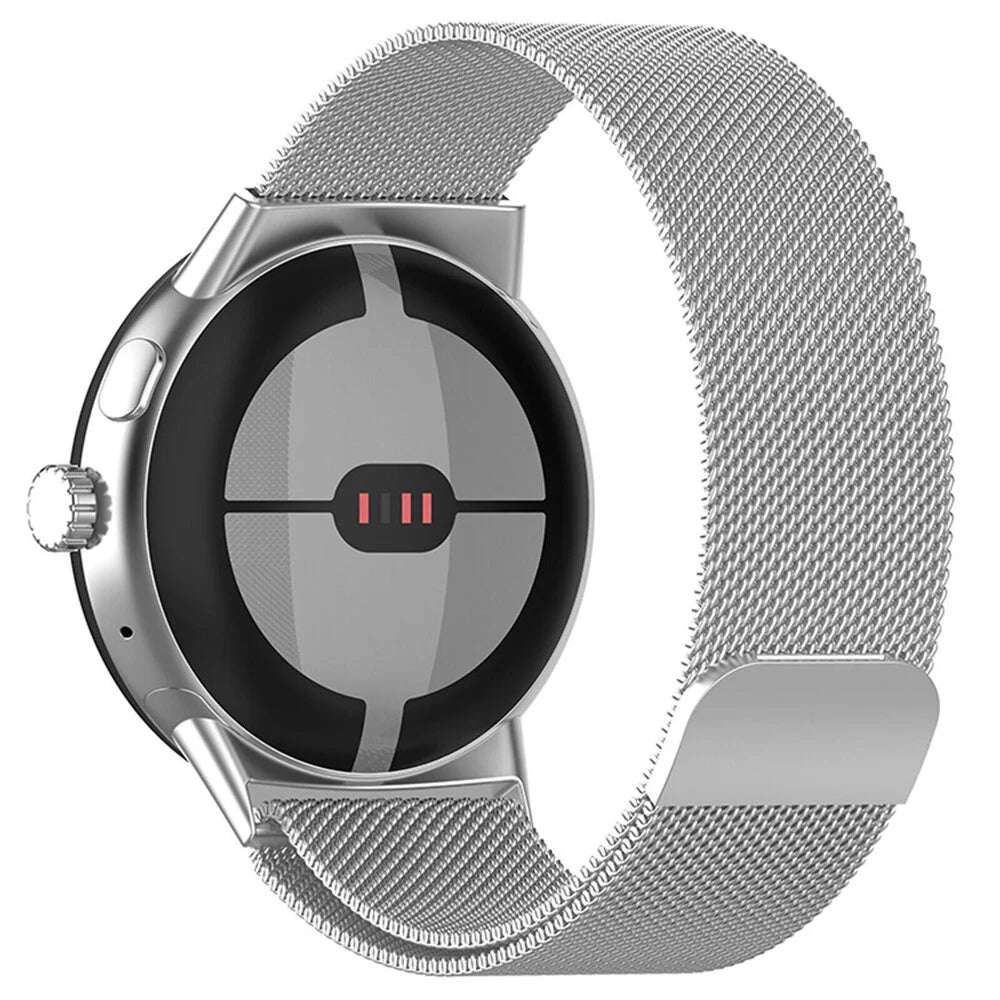 Google Pixel Watch 4 - 45mm Milanese Strap (Silver)