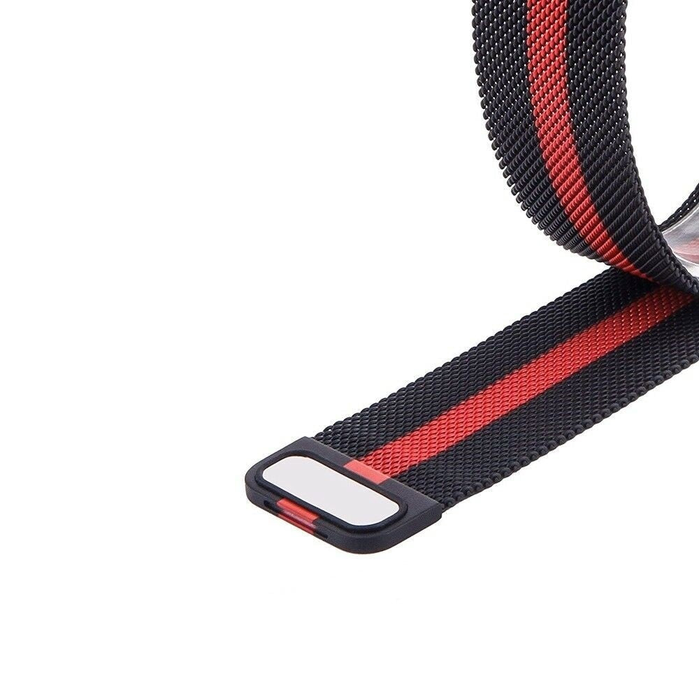 Coros Pace 3 Milanese Strap (Black/Red)