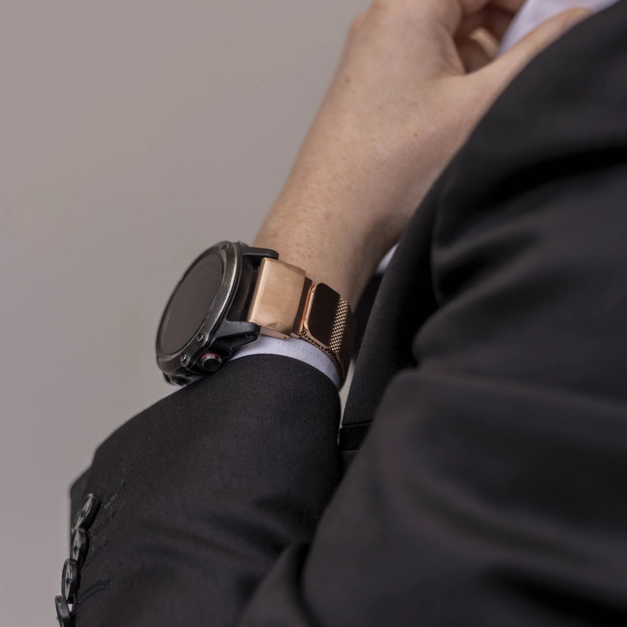 Correa milanesa Garmin Fenix 7 (oro rosa)