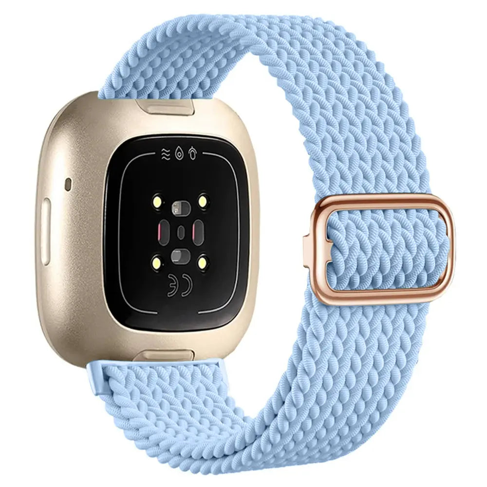 Nylon Adjustable Woven Strap, light blue
