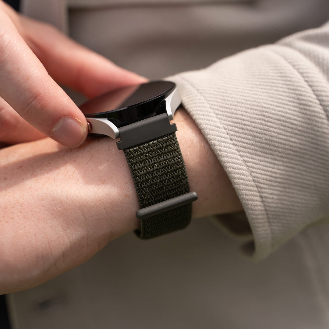 Correa nylon Amazfit Bip U (Pro) (verde oscuro)