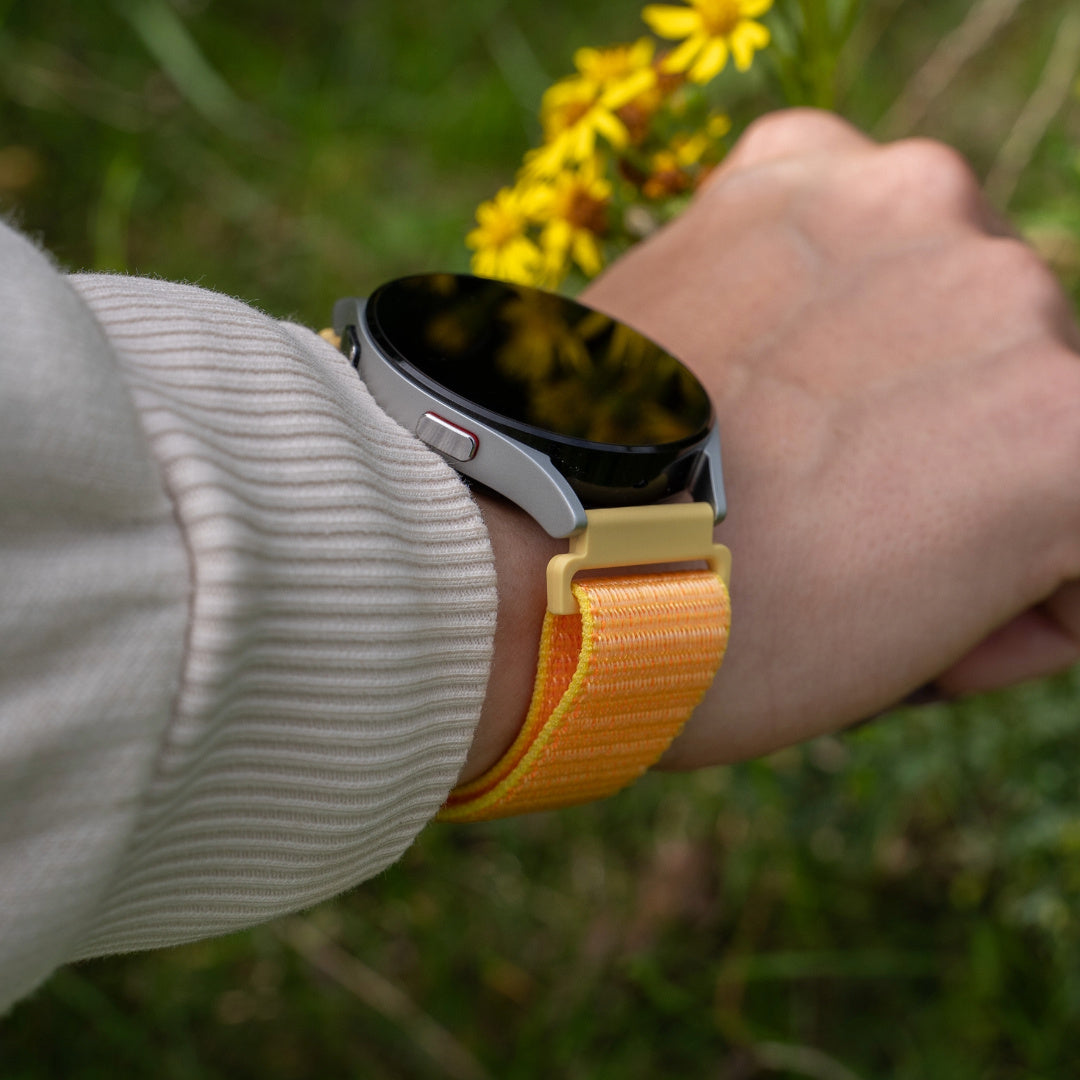 Correa nylon Withings ScanWatch Nova (amarillo claro)