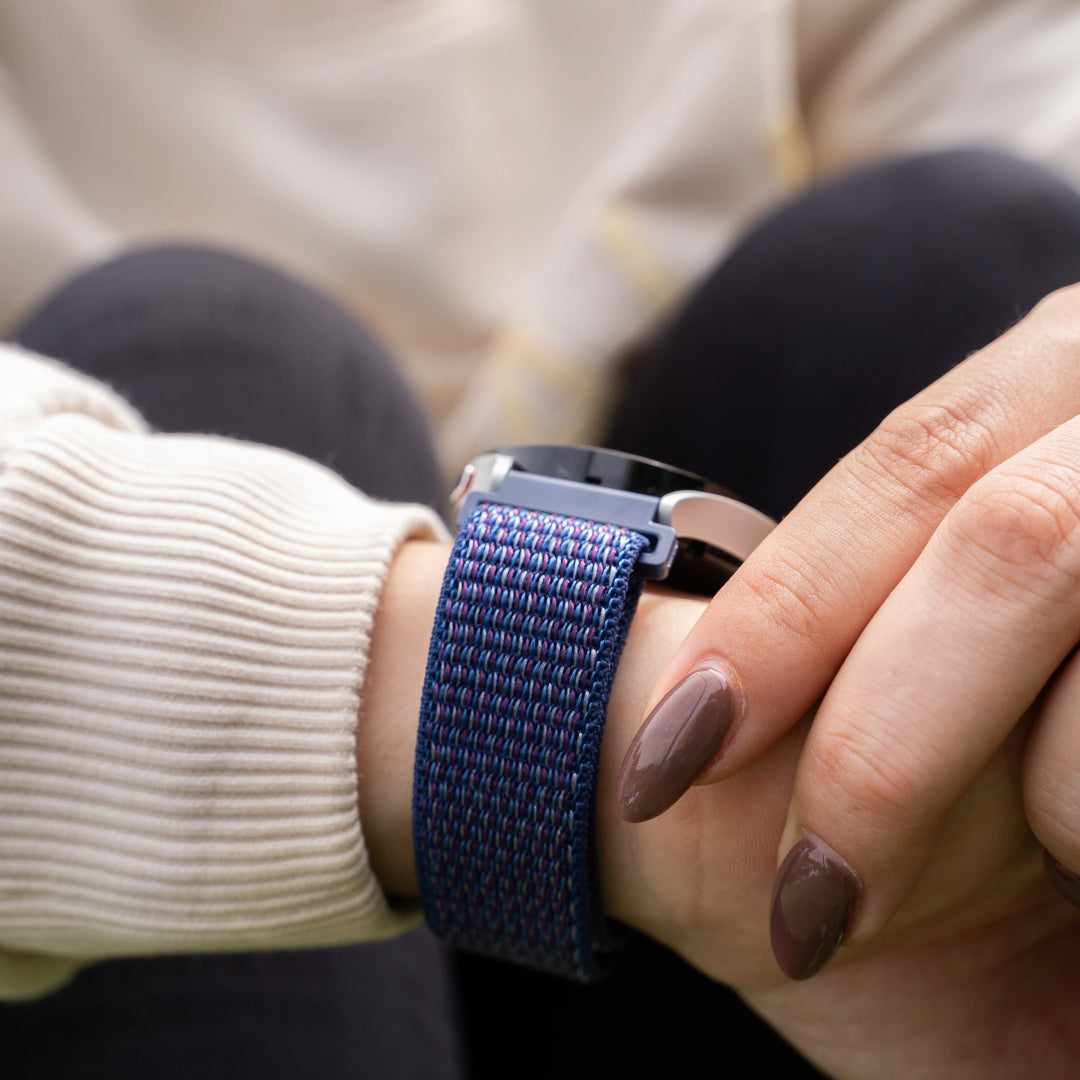 Correa nylon OnePlus Watch 3 - 46mm (morado/azul)