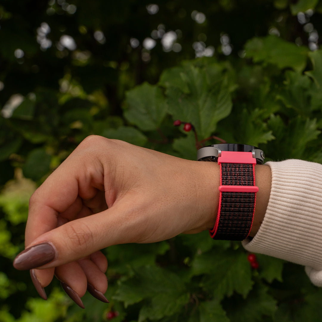 Xiaomi Watch 2 Nylon Strap (Black/Coral)