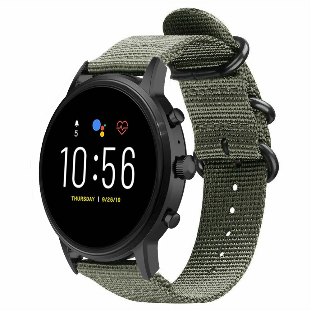 Fossil Gen 4 Explorist (HR) Nylon Strap with Buckle (Green)