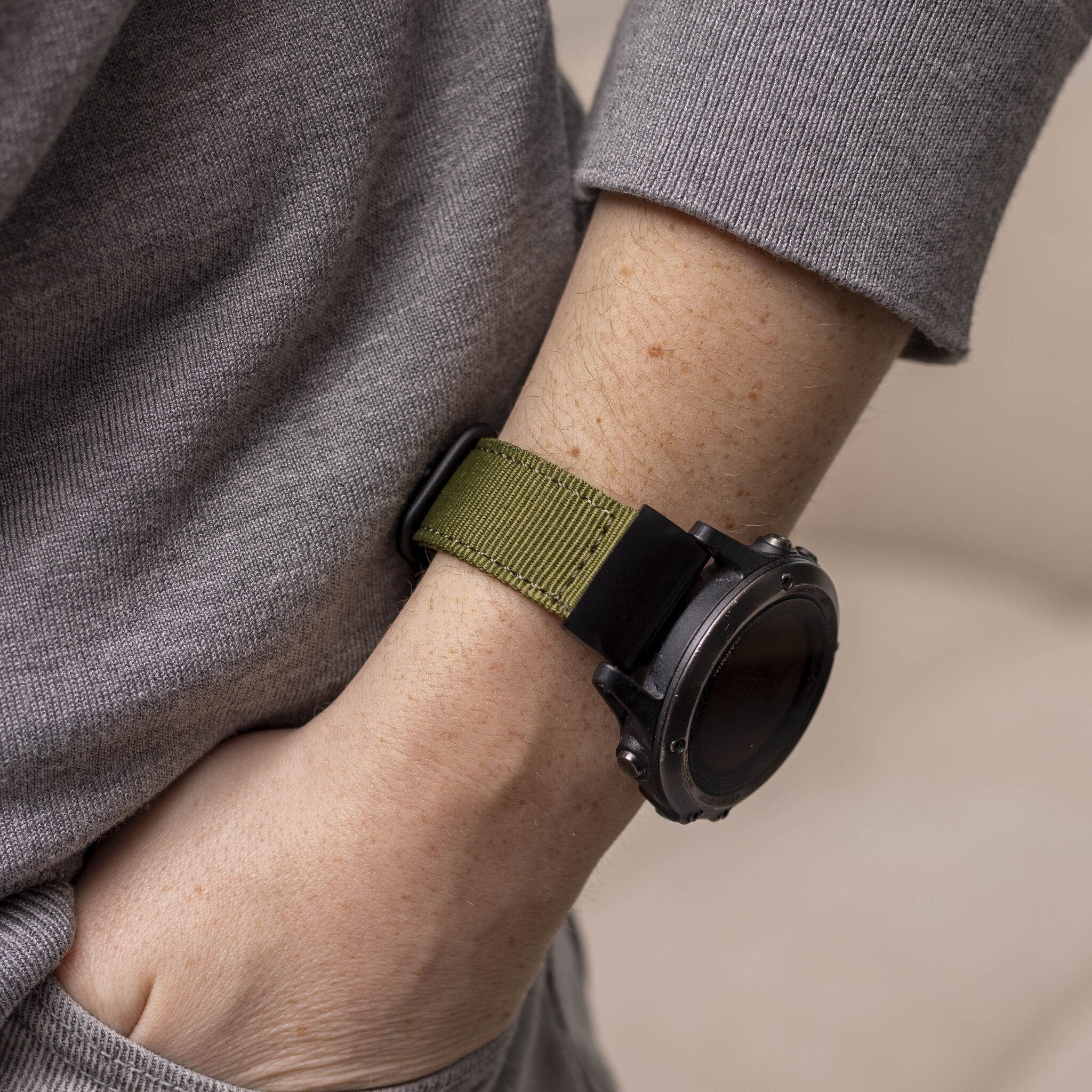 Correa nylon con hebilla Garmin Descent MK3i - 51mm (verde)