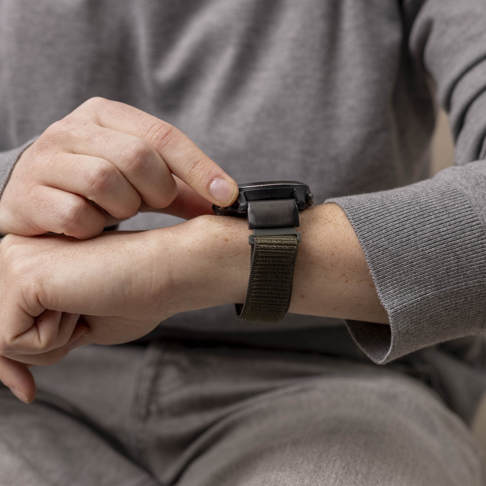 Correa nylon Garmin Descent MK3i - 51mm (verde militar)