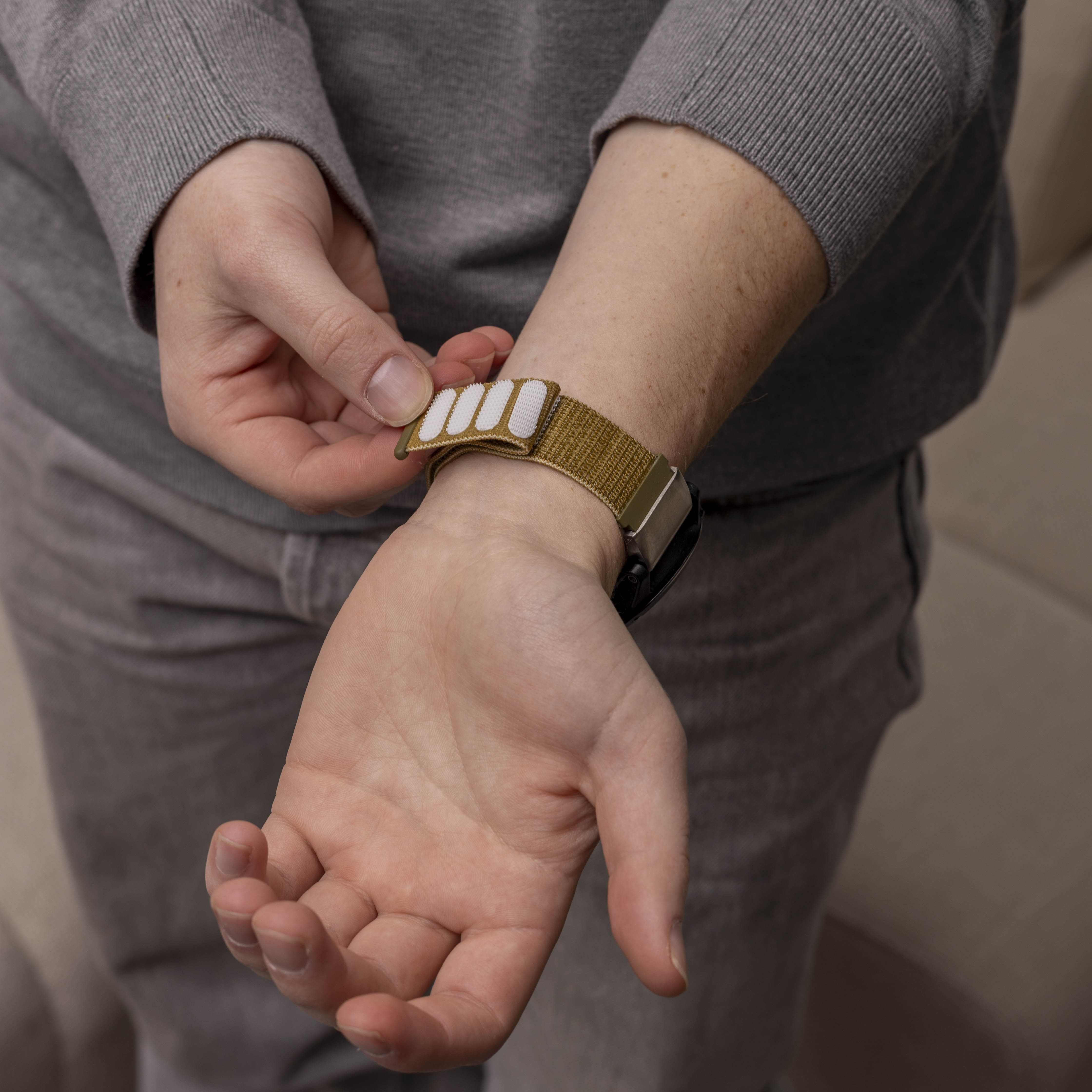 Correa nylon Garmin Fenix 7x (verde oliva)