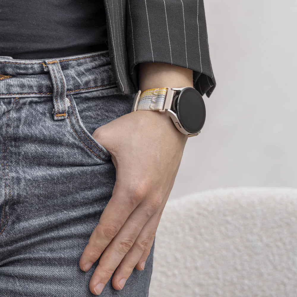 Correa nylon Amazfit GTR Mini (blanco estrella mix)