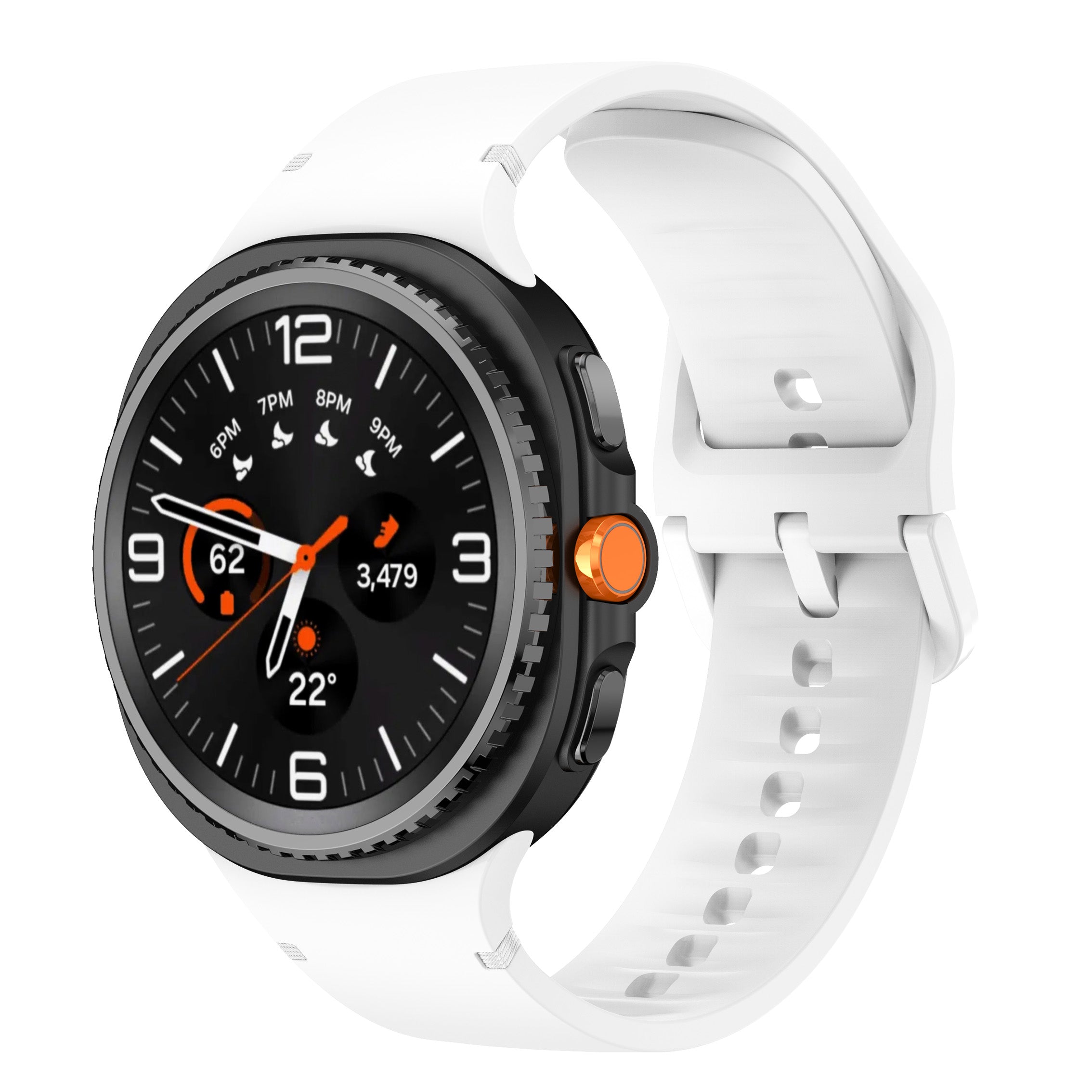 Correa silicona Samsung Galaxy Watch 8 Classic (blanco)