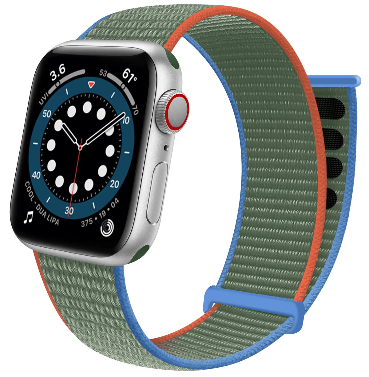 Correa nylon Loop Apple Watch (oliva)