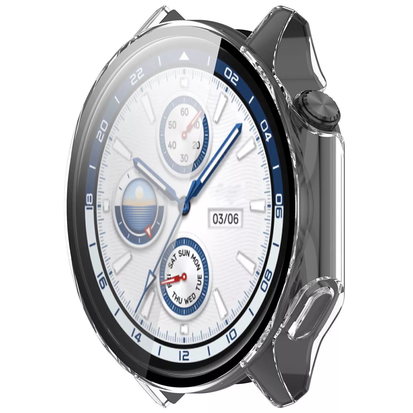 Funda rígido con cristal OnePlus Watch 2 (transparente)