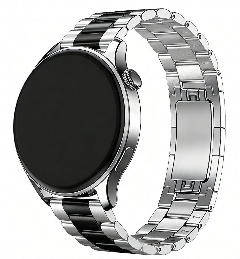 Huawei Watch GT 6 Pro One Push' Steel Strap (Silver/Black)