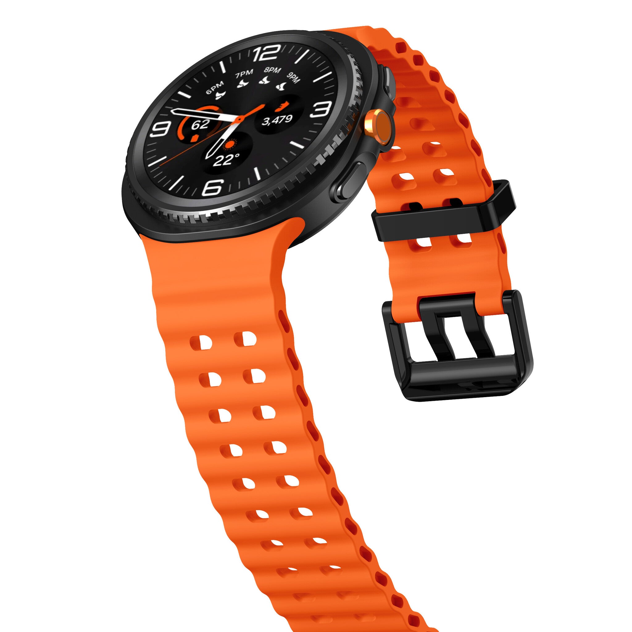 Samsung Galaxy Watch 8 Classic Ocean Strap (Orange)