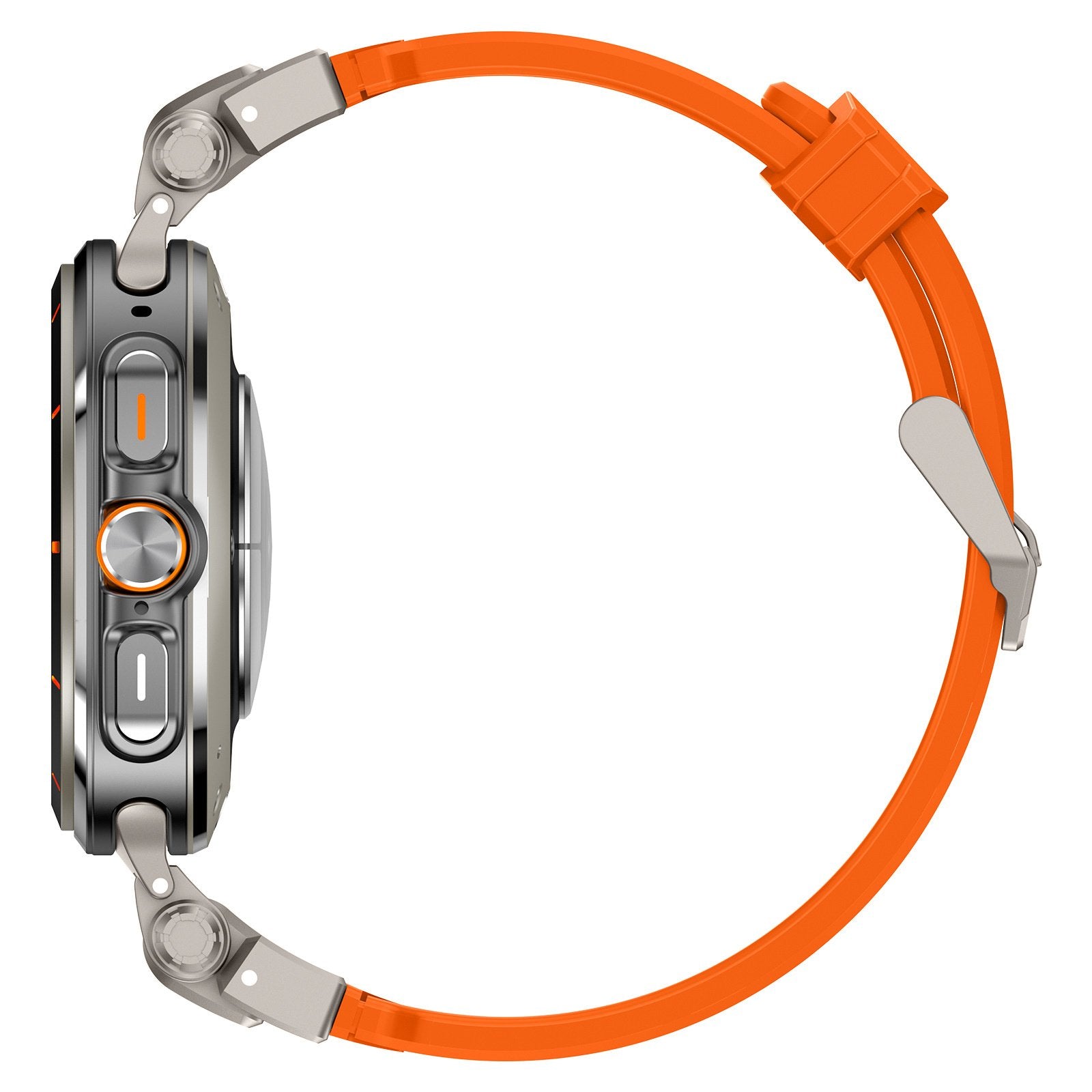 Samsung Galaxy Watch Ultra 'Explorer' TPU Strap (Orange with Titanium)