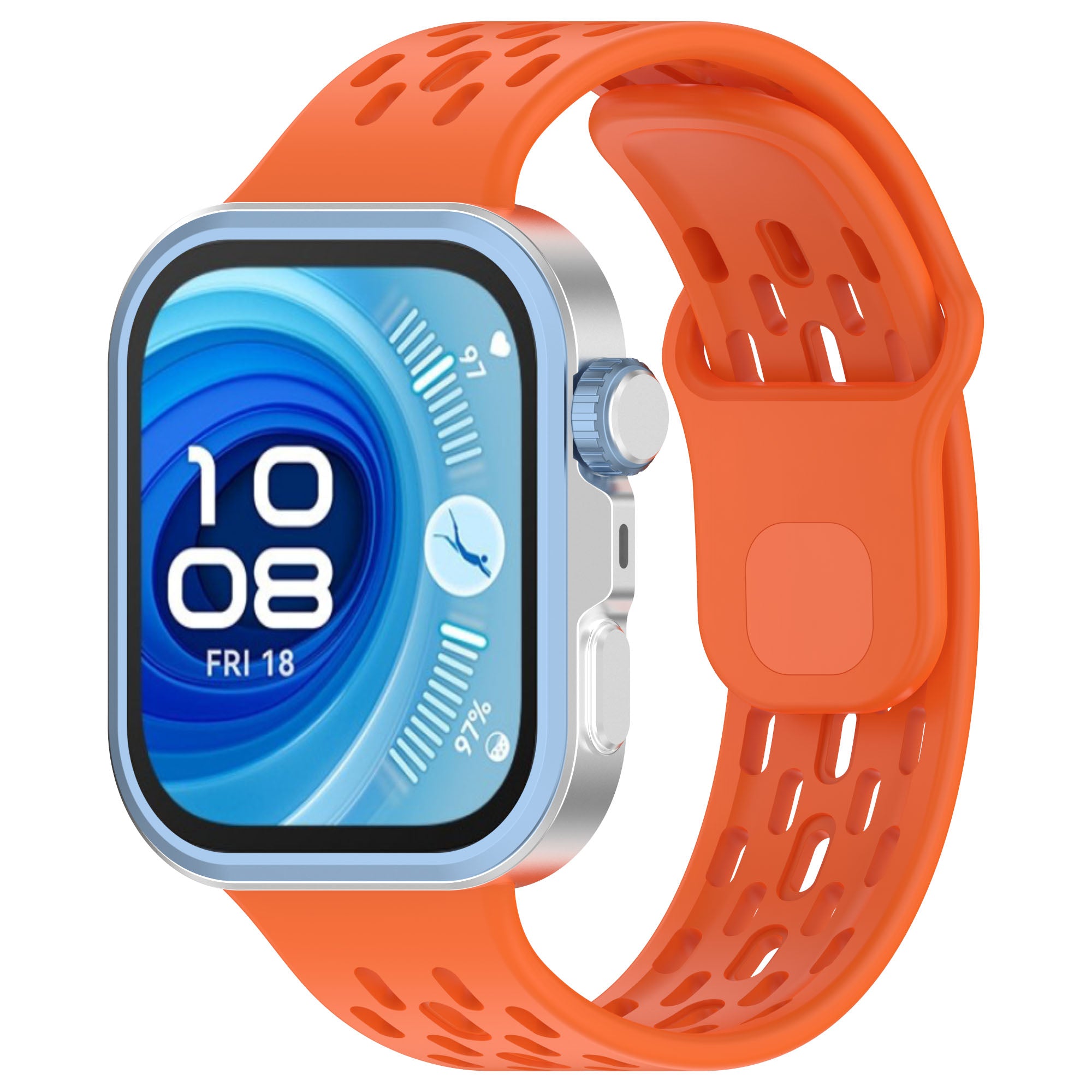 Huawei Watch Fit 3 Silicone Air Strap (Orange)