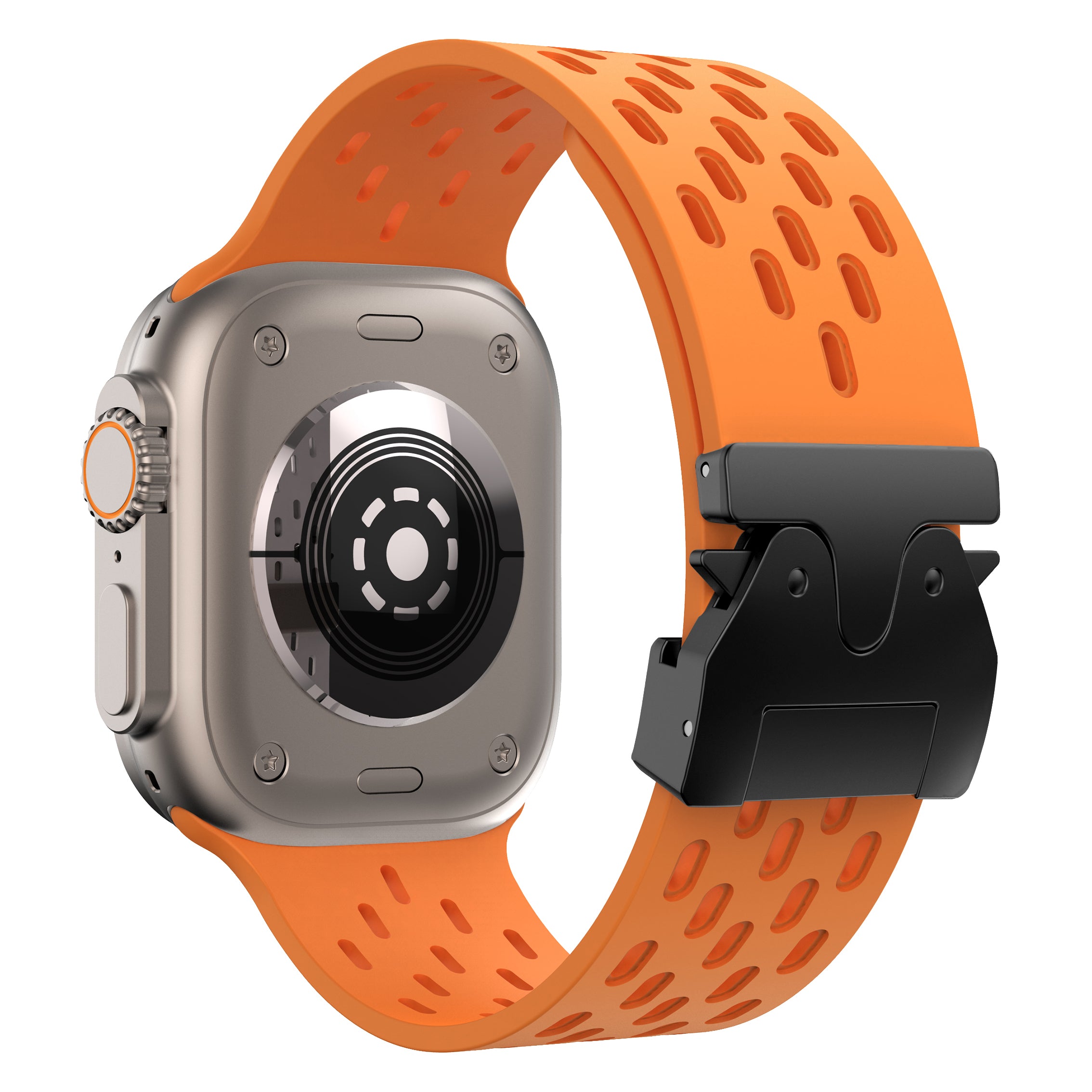 Correa silicona air con P-buckle Apple Watch (naranja)