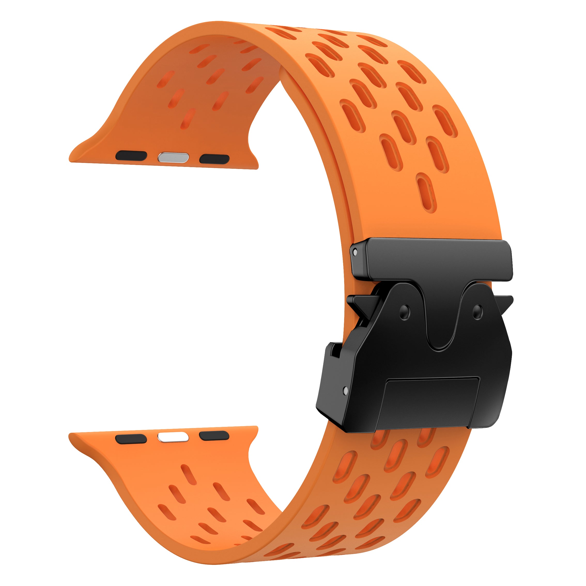 Correa silicona air con P-buckle Apple Watch (naranja)