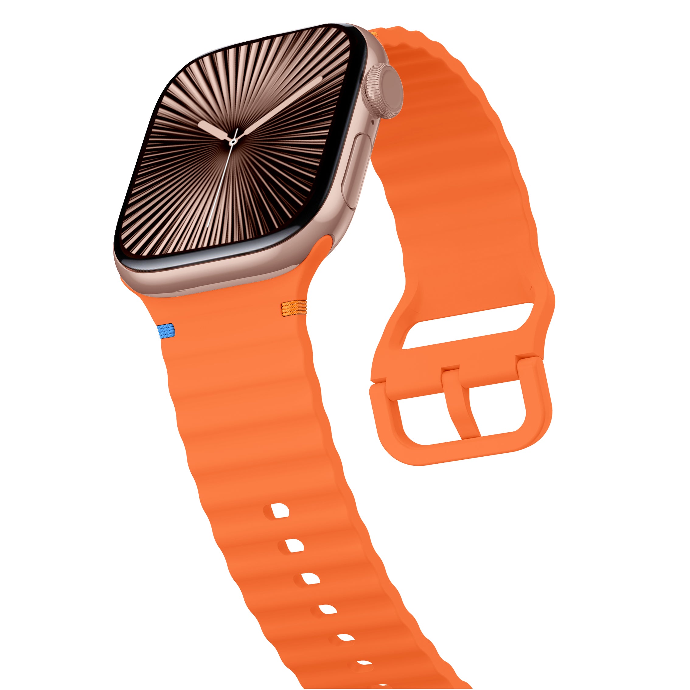 Correa silicona Wave Apple Watch (naranja)