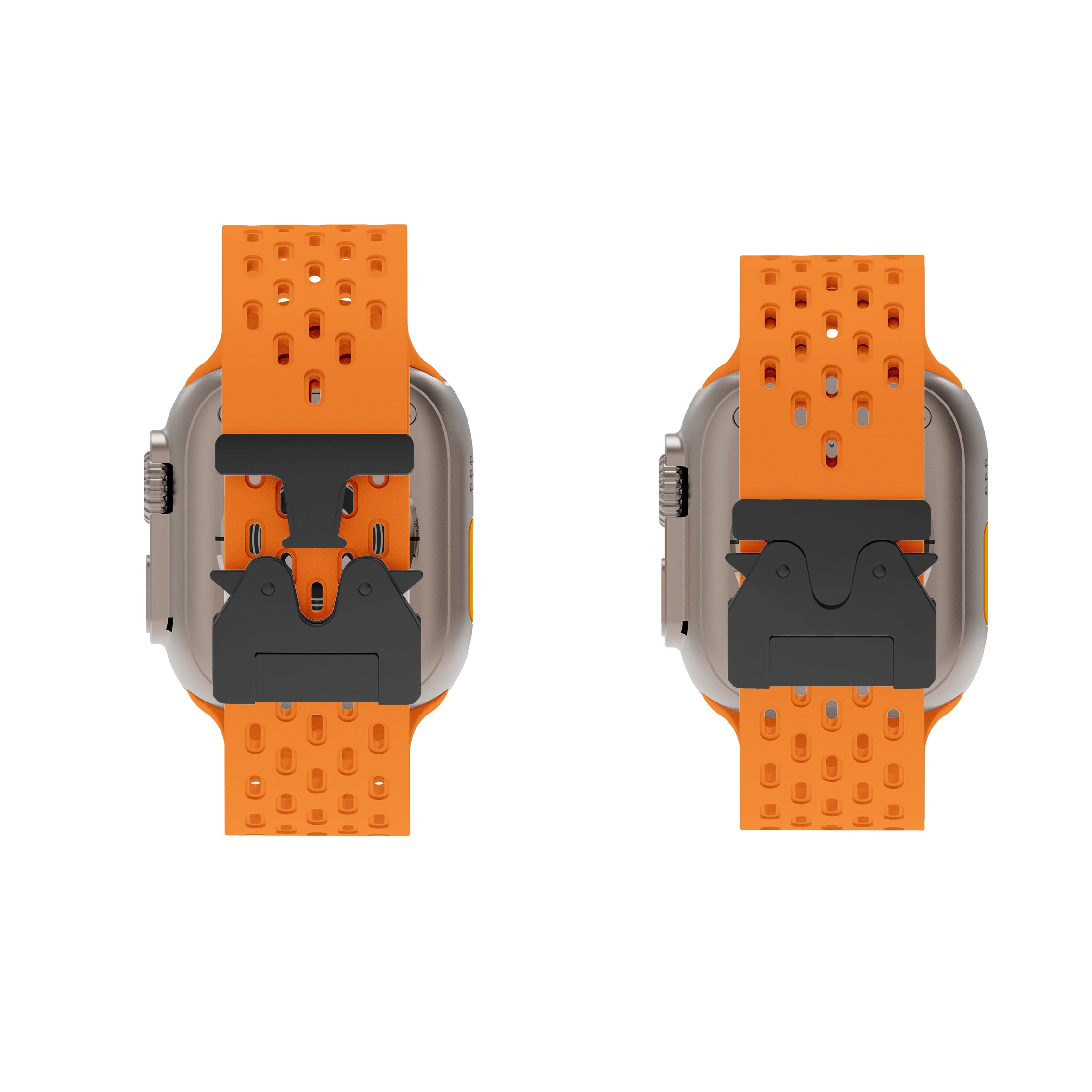 Correa silicona air con P-buckle Apple Watch (naranja)