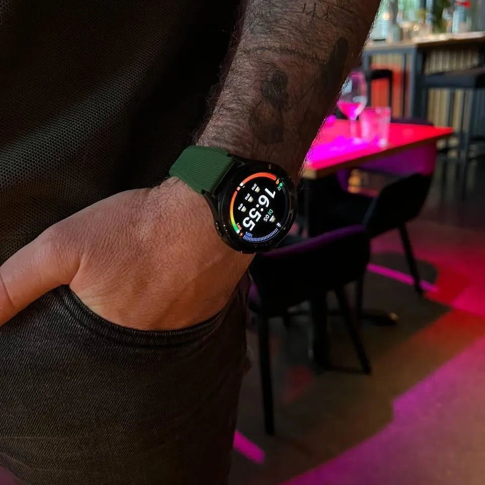 Coros Apex 2 Twill Silicone Strap (Dark Green)