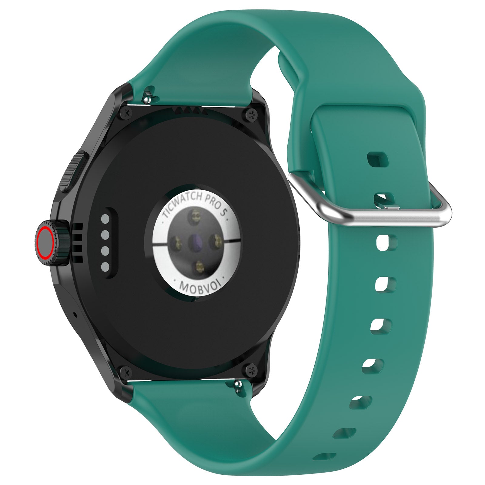 Universal 24mm Silicone Buckle Strap (Viridian)