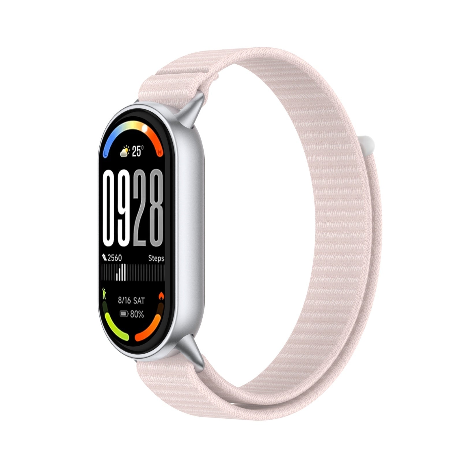 Correa nylon moderna Xiaomi Smart Band 9 (rosa claro)