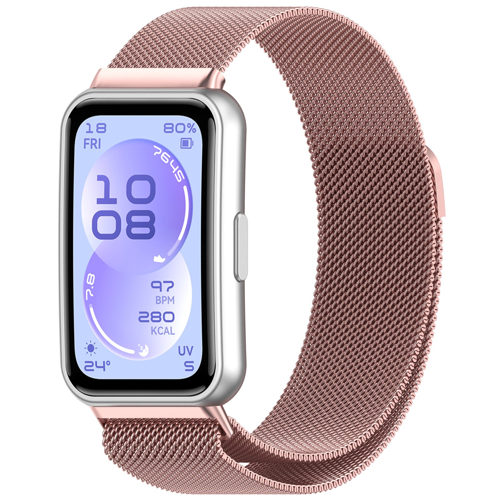 Correa milanesa Huawei Band 11 Pro (rosa)