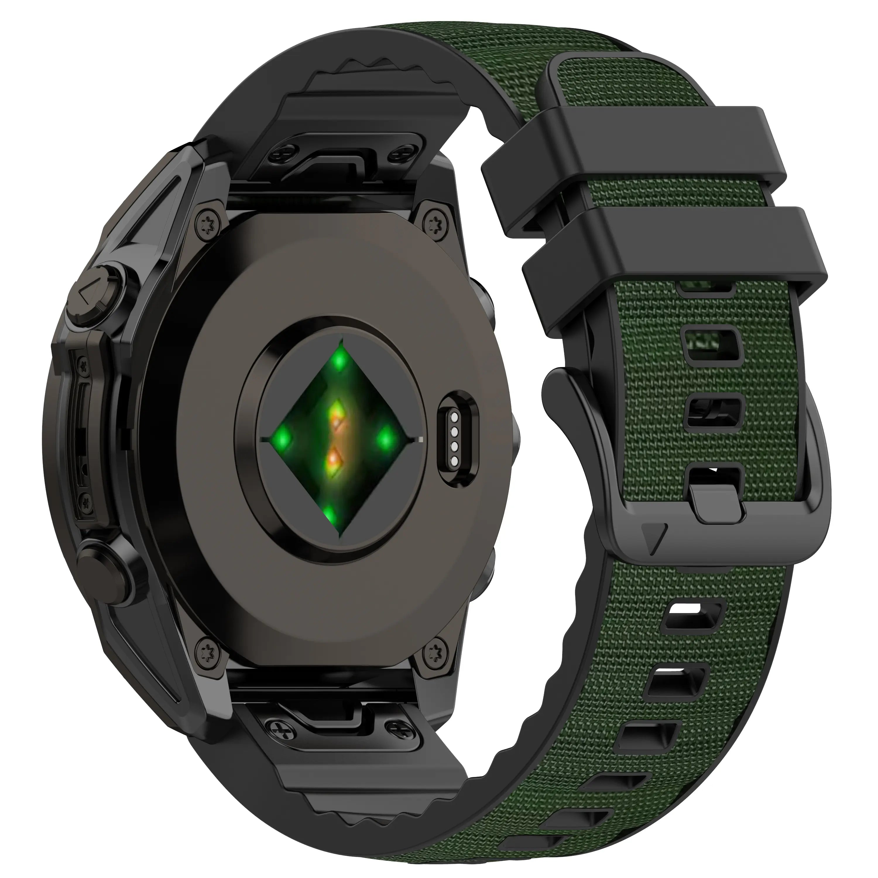 Correa híbrida nylon Garmin Instinct (verde militar)