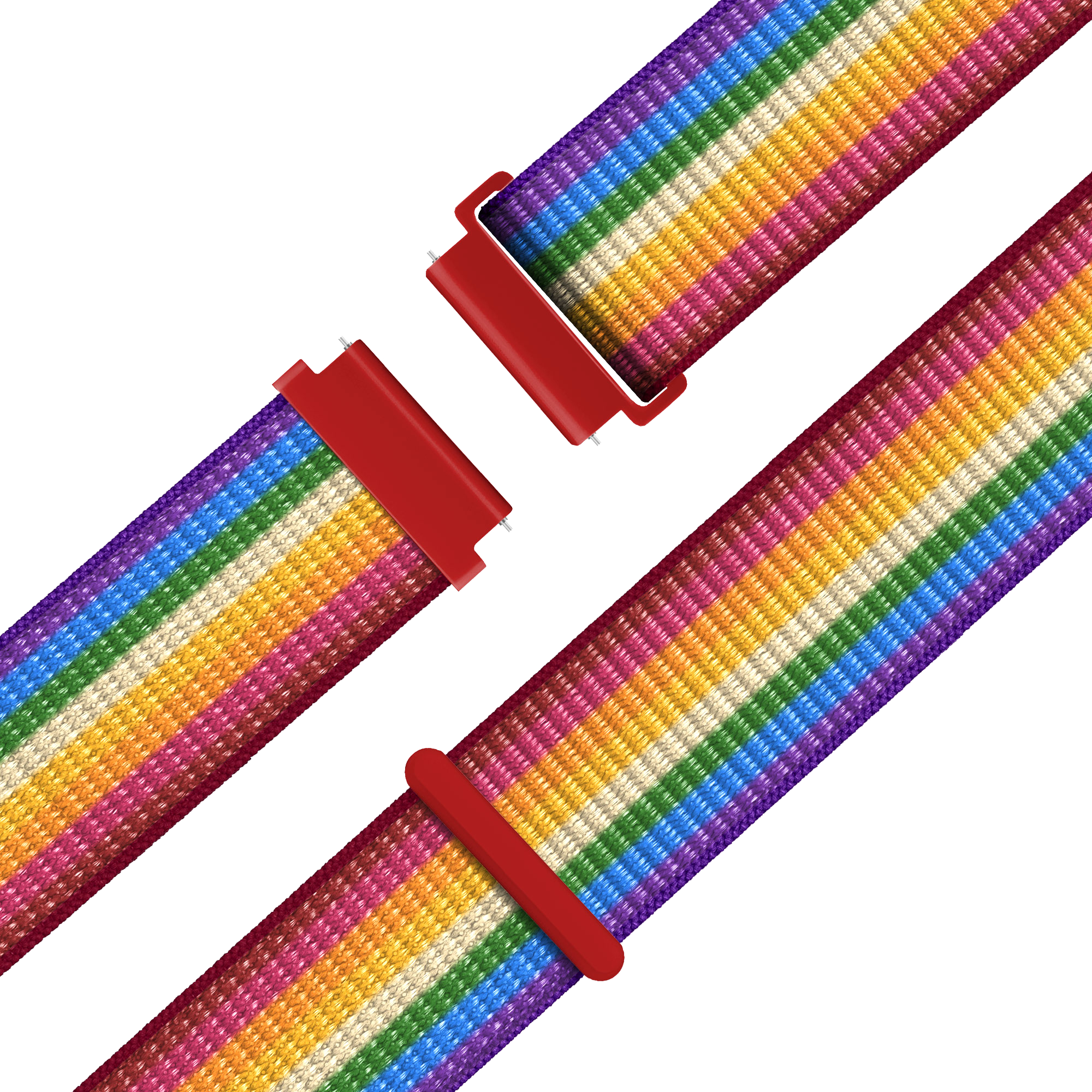 Bandz Garmin Venu 2s Nylon Loop Strap (Rainbow)