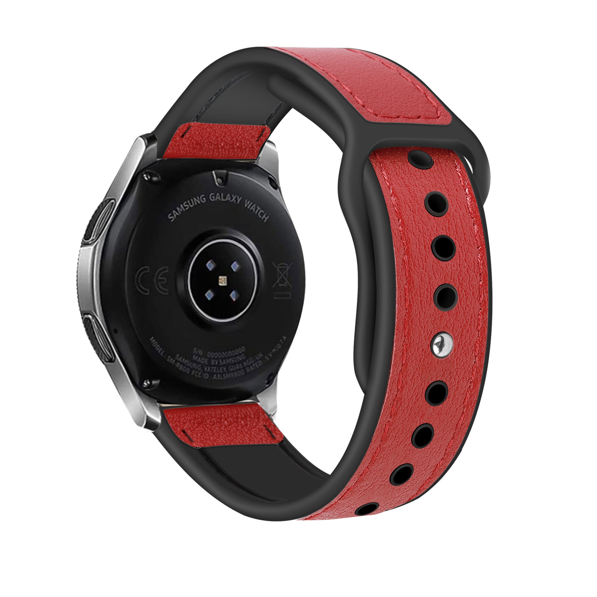 Correa cuero híbrida Amazfit Bip U (Pro) (rojo)