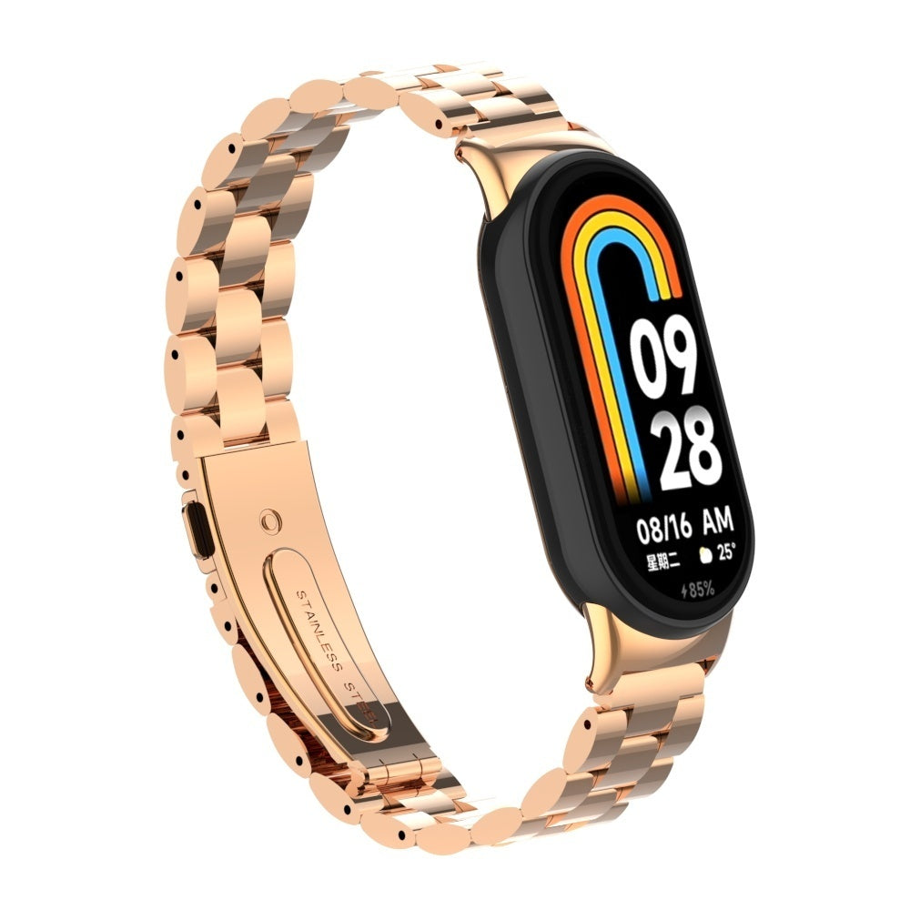 Correa acero Xiaomi Smart Band 10 (rosado/dorado)